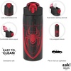 image:imageZak Designs Marvel Sage Kids Water Bottle For School or Travel 16oz Durable Plastic Water Bottle With Straw Handle and LeakProof PopUp Spout Cover SpiderManMarvel SpiderMan