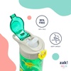image:imageZak Designs Marvel Sage Kids Water Bottle For School or Travel 16oz Durable Plastic Water Bottle With Straw Handle and LeakProof PopUp Spout Cover SpiderManSuperKitties Ginny  Sparks  Buddy  Bitsy