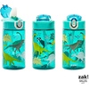 image:imageZak Designs Marvel Sage Kids Water Bottle For School or Travel 16oz Durable Plastic Water Bottle With Straw Handle and LeakProof PopUp Spout Cover SpiderManDinosaur