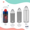 image:imageZak Designs Marvel Sage Kids Water Bottle For School or Travel 16oz Durable Plastic Water Bottle With Straw Handle and LeakProof PopUp Spout Cover SpiderManSpiderMan