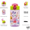 image:imageZak Designs Marvel Sage Kids Water Bottle For School or Travel 16oz Durable Plastic Water Bottle With Straw Handle and LeakProof PopUp Spout Cover SpiderManPeppa Pig