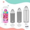 image:imageZak Designs Marvel Sage Kids Water Bottle For School or Travel 16oz Durable Plastic Water Bottle With Straw Handle and LeakProof PopUp Spout Cover SpiderManSuperKitties Ginny  Sparks  Buddy  Bitsy