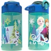 image:imageZak Designs Marvel Sage Kids Water Bottle For School or Travel 16oz Durable Plastic Water Bottle With Straw Handle and LeakProof PopUp Spout Cover SpiderManElsa  Anna