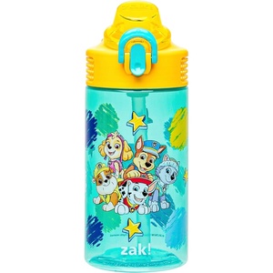 image:imageZak Designs Marvel Sage Kids Water Bottle For School or Travel 16oz Durable Plastic Water Bottle With Straw Handle and LeakProof PopUp Spout Cover SpiderManPAW Patrol Chase  Marshall  Skye  Rubble  Everest