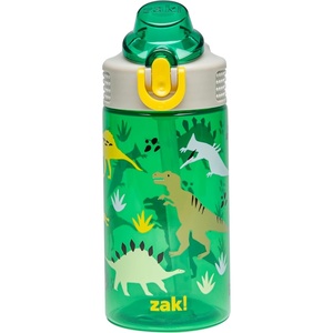 image:imageZak Designs Marvel Sage Kids Water Bottle For School or Travel 16oz Durable Plastic Water Bottle With Straw Handle and LeakProof PopUp Spout Cover SpiderManDino