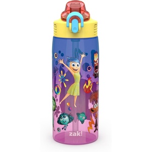 image:imageZak Designs Marvel Sage Kids Water Bottle For School or Travel 16oz Durable Plastic Water Bottle With Straw Handle and LeakProof PopUp Spout Cover SpiderManInside Out 2