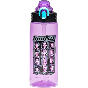 image:imageZak Designs Marvel Sage Kids Water Bottle For School or Travel 16oz Durable Plastic Water Bottle With Straw Handle and LeakProof PopUp Spout Cover SpiderManKPop Demon Hunters Huntrix Purple