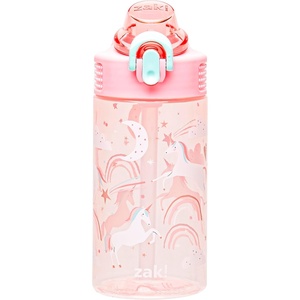 image:imageZak Designs Marvel Sage Kids Water Bottle For School or Travel 16oz Durable Plastic Water Bottle With Straw Handle and LeakProof PopUp Spout Cover SpiderManFanciful Unicorn