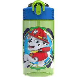 image:imageZak Designs Marvel Sage Kids Water Bottle For School or Travel 16oz Durable Plastic Water Bottle With Straw Handle and LeakProof PopUp Spout Cover SpiderManPaw Patrol