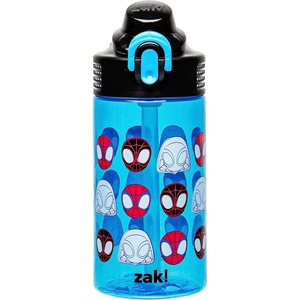 image:imageZak Designs Marvel Sage Kids Water Bottle For School or Travel 16oz Durable Plastic Water Bottle With Straw Handle and LeakProof PopUp Spout Cover SpiderManSpidey Spidey and His Amazing Friends