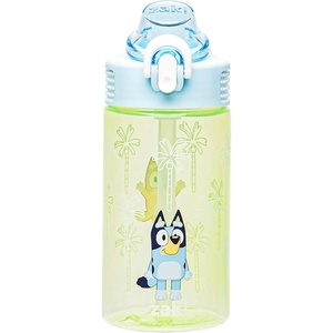 image:imageZak Designs Marvel Sage Kids Water Bottle For School or Travel 16oz Durable Plastic Water Bottle With Straw Handle and LeakProof PopUp Spout Cover SpiderManBluey Bluey  Bingo